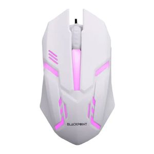 Mouse Black Point A20 con cable USB Blanco